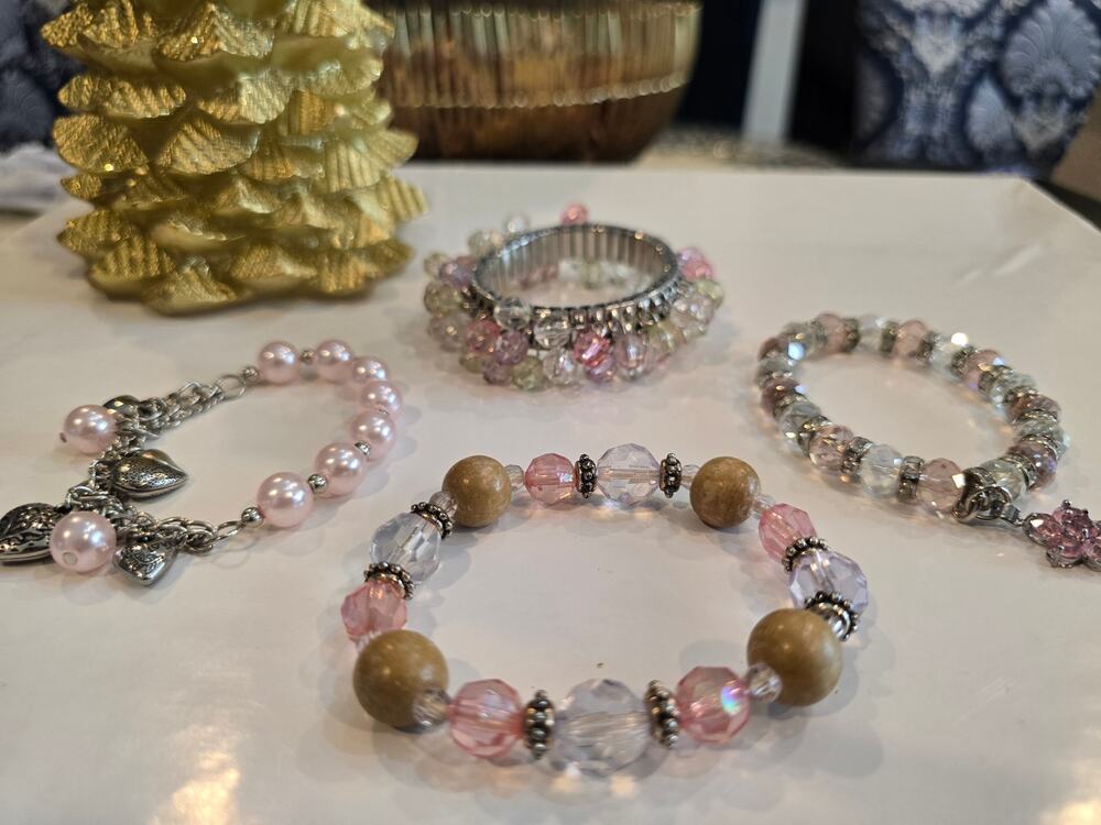 Bulk pink  bracelets